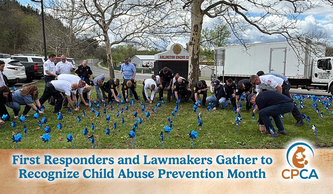 First Responders and Lawmakers Gather to Recognize Child Abuse Prevention Month